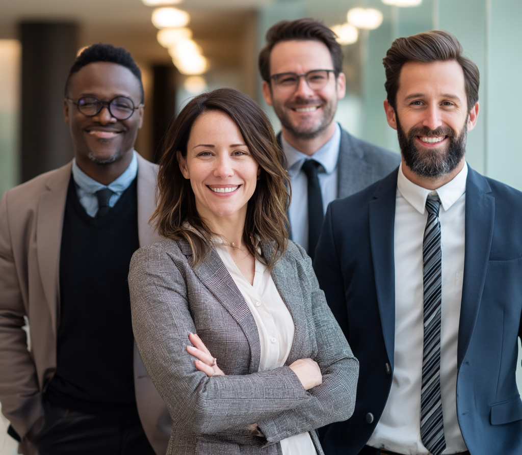 Veteran-friendly workplace - Veterans collaborating in a professional environment